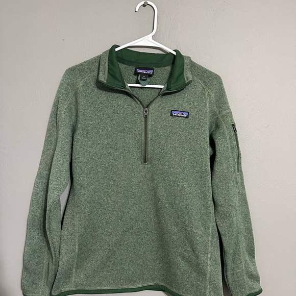 Patagonia Men's Zip-Up Sweater in Forest Green